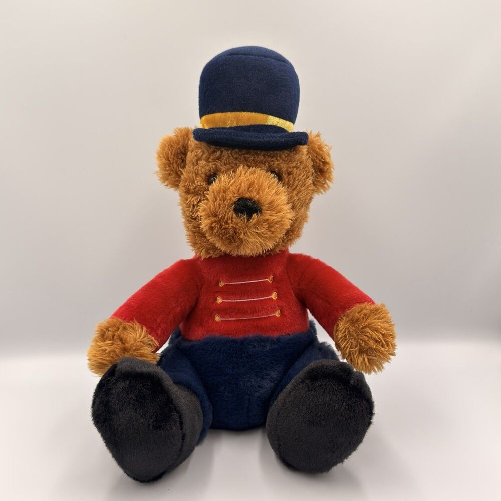 Aurora World Marius Nutcracker Bear 12" Plush Teddy Christmas Blue Red 2023